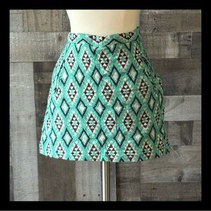 Lovemarker mini skirt small festival boho chic diamond embroidery Mermaidcore